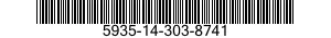 5935-14-303-8741 CONNECTOR,RECEPTACLE,ELECTRICAL 5935143038741 143038741