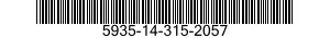 5935-14-315-2057 CONNECTOR,RECEPTACLE,ELECTRICAL 5935143152057 143152057