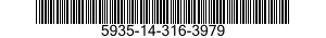 5935-14-316-3979 ADAPTER,ELECTRICAL PLUG,QUICK DISCONNECT 5935143163979 143163979