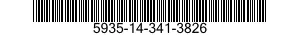 5935-14-341-3826 CONNECTOR BODY,PLUG,ELECTRICAL 5935143413826 143413826