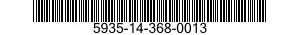 5935-14-368-0013 CONNECTOR,PLUG,ELECTRICAL 5935143680013 143680013