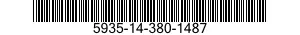 5935-14-380-1487 CONNECTOR,RECEPTACLE,ELECTRICAL 5935143801487 143801487
