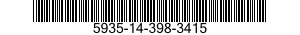 5935-14-398-3415 CLAMP,CABLE,ELECTRICAL CONNECTOR 5935143983415 143983415