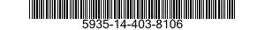 5935-14-403-8106 CONNECTOR,PLUG,ELECTRICAL 5935144038106 144038106