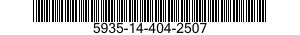 5935-14-404-2507 CONNECTOR,PLUG,ELECTRICAL 5935144042507 144042507