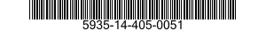 5935-14-405-0051 PLUG,END SEAL,ELECTRICAL CONNECTOR 5935144050051 144050051
