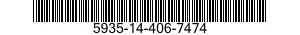 5935-14-406-7474 CONNECTOR,RECEPTACLE,ELECTRICAL 5935144067474 144067474