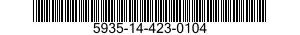 5935-14-423-0104 CONNECTOR ASSEMBLY,ELECTRICAL 5935144230104 144230104