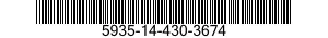 5935-14-430-3674 CONNECTOR,RECEPTACLE,ELECTRICAL 5935144303674 144303674