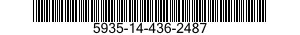 5935-14-436-2487 SOCKET,PLUG-IN ELECTRONIC COMPONENTS 5935144362487 144362487
