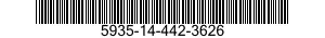 5935-14-442-3626 CONNECTOR,PLUG,ELECTRICAL 5935144423626 144423626
