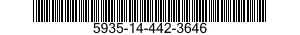 5935-14-442-3646 CONNECTOR,PLUG,ELECTRICAL 5935144423646 144423646