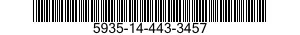 5935-14-443-3457 ADAPTER,ELECTRICAL PLUG,QUICK DISCONNECT 5935144433457 144433457