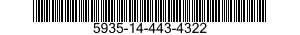 5935-14-443-4322 CONNECTOR,PLUG,ELECTRICAL 5935144434322 144434322