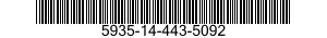 5935-14-443-5092 SOCKET,NONPLUG-IN ELECTRONIC COMPONENTS 5935144435092 144435092