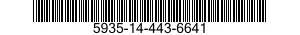 5935-14-443-6641 CONNECTOR,PLUG,ELECTRICAL 5935144436641 144436641