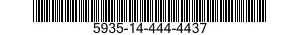 5935-14-444-4437 CONNECTOR BODY,PLUG,ELECTRICAL 5935144444437 144444437