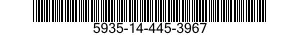 5935-14-445-3967 CONNECTOR,PLUG,ELECTRICAL 5935144453967 144453967