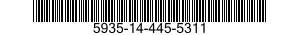 5935-14-445-5311 CONNECTOR,PLUG,ELECTRICAL 5935144455311 144455311
