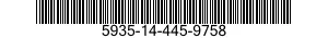 5935-14-445-9758 CONNECTOR,RECEPTACLE,ELECTRICAL 5935144459758 144459758
