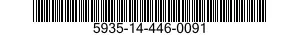 5935-14-446-0091 CONNECTOR,RECEPTACLE,ELECTRICAL 5935144460091 144460091