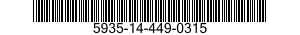 5935-14-449-0315 DUMMY CONNECTOR,PLUG 5935144490315 144490315