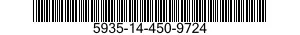 5935-14-450-9724 CONNECTOR BODY,PLUG,ELECTRICAL 5935144509724 144509724