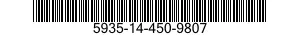 5935-14-450-9807 CONNECTOR BODY,RECEPTACLE,ELECTRICAL 5935144509807 144509807