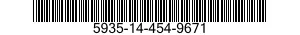 5935-14-454-9671 CONNECTOR,RECEPTACLE,ELECTRICAL 5935144549671 144549671