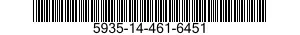 5935-14-461-6451 CONNECTOR,RECEPTACLE,ELECTRICAL 5935144616451 144616451