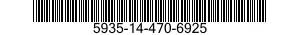 5935-14-470-6925 CONNECTOR,RECEPTACLE,ELECTRICAL 5935144706925 144706925