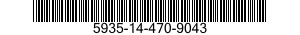 5935-14-470-9043 CONNECTOR,RECEPTACLE,ELECTRICAL 5935144709043 144709043