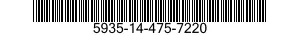 5935-14-475-7220 CONNECTOR,RECEPTACLE,ELECTRICAL 5935144757220 144757220