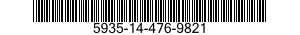 5935-14-476-9821 CONNECTOR,PLUG,ELECTRICAL 5935144769821 144769821