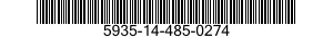 5935-14-485-0274 CONNECTOR,RECEPTACLE,ELECTRICAL 5935144850274 144850274