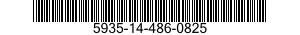 5935-14-486-0825 CONNECTOR,PLUG,ELECTRICAL 5935144860825 144860825