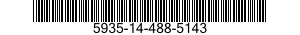 5935-14-488-5143 CONNECTOR BODY,PLUG,ELECTRICAL 5935144885143 144885143