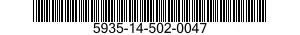 5935-14-502-0047 SOCKET,NONPLUG-IN ELECTRONIC COMPONENTS 5935145020047 145020047
