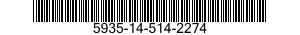 5935-14-514-2274 CONNECTOR,RECEPTACLE,ELECTRICAL 5935145142274 145142274