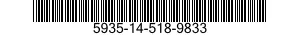 5935-14-518-9833 CONNECTOR,RECEPTACLE,ELECTRICAL 5935145189833 145189833