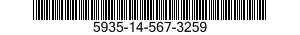 5935-14-567-3259 CONNECTOR BODY,PLUG,ELECTRICAL 5935145673259 145673259