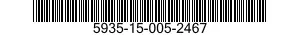 5935-15-005-2467 CONNECTOR,PLUG,ELECTRICAL 5935150052467 150052467