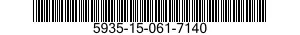 5935-15-061-7140 CONNECTOR,PLUG,ELECTRICAL 5935150617140 150617140