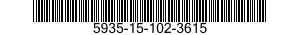 5935-15-102-3615 CLAMP,CABLE,ELECTRICAL CONNECTOR 5935151023615 151023615