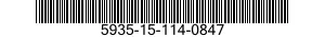 5935-15-114-0847 CONNECTOR,RECEPTACLE,ELECTRICAL 5935151140847 151140847
