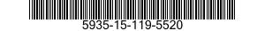 5935-15-119-5520 CONNECTOR,RECEPTACLE,ELECTRICAL 5935151195520 151195520