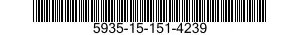 5935-15-151-4239 CONNECTOR,RECEPTACLE,ELECTRICAL 5935151514239 151514239