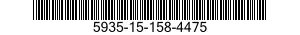 5935-15-158-4475 CONNECTOR BODY,MODULAR PLUG,ELECTRICAL 5935151584475 151584475