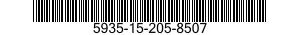 5935-15-205-8507 CONNECTOR,PLUG,ELECTRICAL 5935152058507 152058507
