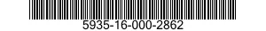 5935-16-000-2862 CONNECTOR,PLUG,ELECTRICAL 5935160002862 160002862